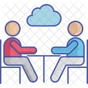 Cloud Business Meeting Discuss Topic Icon