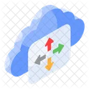 Cloud Distribution Network Icon