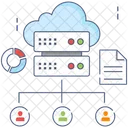 Cloud Distribution Cloud Sharing Dataserver Network Icon