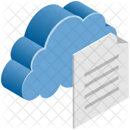 Cloud Document  Icon