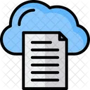 Cloud Document Cloud File Cloud Data Icon