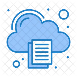 Cloud Document  Icon