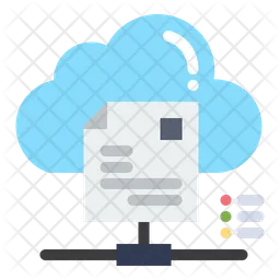 Cloud Document  Icon