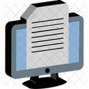 Cloud Document Article Docs In Screen Icon