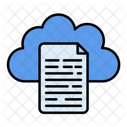 Cloud Document  Icon