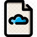 Cloud document-broken linear  Icon