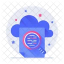 Cloud Document Research  Icon