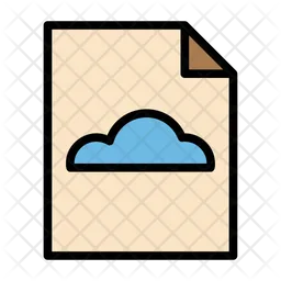 Cloud-Dokument  Symbol