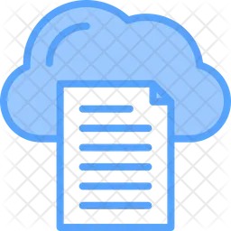 Cloud-Dokument  Symbol