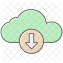 Cloud Download Lineal Color Icon Icon