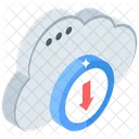 Cloud Download Cloud Import Data Save Icon