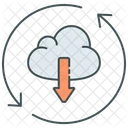 Continuous Deployment Download Cloud Icon