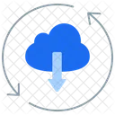 Kontinuierliche Bereitstellung Download Cloud Symbol