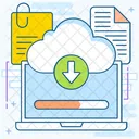 Cloud Download Data Download Online Downloading Icon