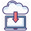 Cloud Download Online Downloading Data Downloading Icon