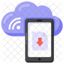 Cloud Data Cloud Download Cloud Mobile Icon