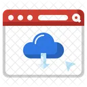 Cloud Download Download Browser Icon