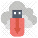 Cloud Download Cloud Flash Drive Icon
