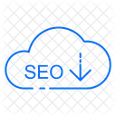 Cloud Download Seo Icon