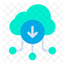 Download To Cloud Online Storage Online Data Icon