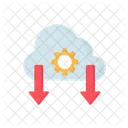 Cloud-Download-Einstellung  Symbol