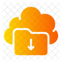 Cloud Download Folder  Icon