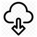Cloud-Download  Symbol