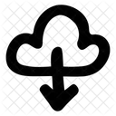 Cloud Download Handdrawn Sketch Icon