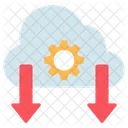 Cloud Download Management Icon