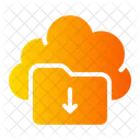 Cloud-Download-Ordner  Symbol