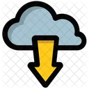 Cloud Downloading Hosting Icon