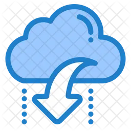 Cloud Downloading  Icon