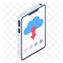 Mobile Cloud Cloud Downloading Mobile Downloading Icon