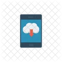 Cloud Downloading Cloud Computing Smartphone Icon