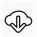 Cloud Downloading  Icon