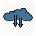 Cloud Downloads Cloud Netzwerk Cloud Sharing Symbol