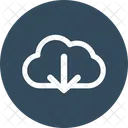 Wolke Cloud Computing Pfeil Nach Unten Icon