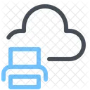 Cloud Drucker Speicher Symbol