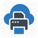 Drucker Cloud Datenbank Symbol