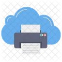 Cloud Drucker Cloud Print Online Druck Symbol