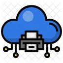 Cloud Drucker Drucker Cloud Daten Icon