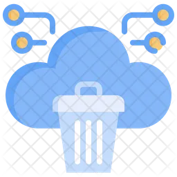 Cloud Dustbin  Icon