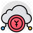 Cloud Earning Cloud Money Cloud Yuan Icon