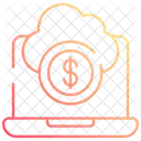 Cloud earning  Icon