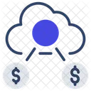 Cloud Earning Cloud Funding Cloud Profit Icon