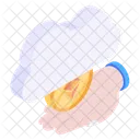 Cloud Earning  Icon