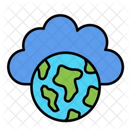 Cloud Earth  Icon