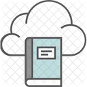 Cloud Education Ebook Education Technology Icon