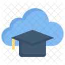 Cloud Education Education Technology Cloud Library Icon