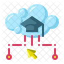 Cloud Education Elearning Icon